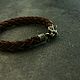 Bracelet made of genuine leather ,lynx. Bead bracelet. MintTiger. Online shopping on My Livemaster.  Фото №2