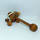 Wooden rattle harlequin. Teethers and rattles. Shop Grizunok teether. My Livemaster. Фото №6