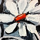 The picture of a daisy and a cherry 'On a daisy to tell fortunes..'. Pictures. Art-terapiya Iriny Churinoj (irina-churina). My Livemaster. Фото №6