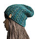 Women's knitted hat ' Izumrud», Caps, Moscow,  Фото №1