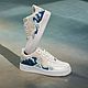 Кроссовки белые Nike Air Force 1 унисекс,кастом, ручная роспись, волна. Кроссовки. Olgavolgoart. Роспись одежды и обуви. Кастом. Ярмарка Мастеров.  Фото №7
