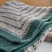 Для дома и интерьера handmade. Livemaster - original item Blankets: Knitted plaid 