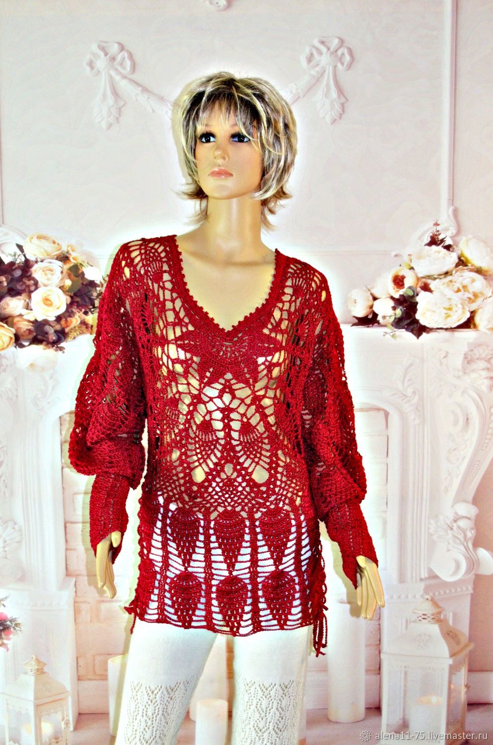 Handmade blouse,size ,48-52, Sweater Jackets, Gryazi,  Фото №1