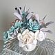 Bouquet Of Tenderness-4. Flowers polymer clay handmade. Composition. Olga-art-flower. My Livemaster. Фото №6