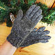 Order Handmade gloves made of goat down wool, thick knit, ,419. Shawl  handmade  goat fluff. Livemaster. . Gloves Фото №3