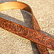 Leather belt brown 'Classic'. Straps. schwanzchen. My Livemaster. Фото №4