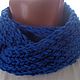 Order Snood blue knitted knitting needles. Milada  - Needlewoman. Livemaster. . Snudy1 Фото №3