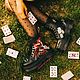 Заказать Кастомизация роспись ботинок Dr Martens Алиса в стране чудес Аниме. Наталья Ридная. NataliaDenimArt. Ярмарка Мастеров. . Ботинки Фото №3