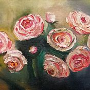 Картины и панно handmade. Livemaster - original item Pink roses. Handmade.