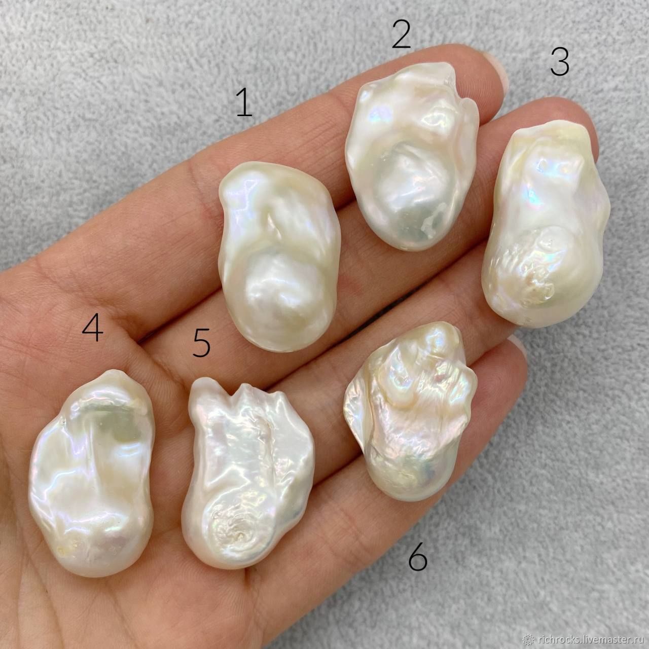 Жемчуг барочный крупный с ядром 29-32 мм, 1 бусина купить в интернет ...