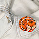 Orange brooch 'Tiger, year of the tiger, tiger cub, cute little'. Brooches. greenfox-23. My Livemaster. Фото №4