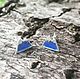 Do you love the mountains? These small but noticeable earrings for the brave conquerors of the mountains should please you! - size 12 x 9 x 12 mm925 silver, enamel jewelry
