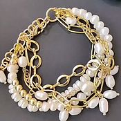 Украшения handmade. Livemaster - original item Bracelet. Pearl. Handmade.