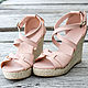 Womens Vicky leather sandals. Size 37 - 37.5. Slingbacks. KolibriLeather. Online shopping on My Livemaster.  Фото №2