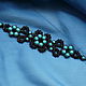 Bracelet braided: Lace bracelet with turquoise. Braided bracelet. Elena Rodina. My Livemaster. Фото №4
