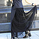 R00090
Потрясающая юбка -трансформер из гофре. Длинная юбка макси в пол. Черная длинная юбка для вечеринки, ужина,прогулки. Так элегантно и нестандартно, Уникальный свободный стиль!