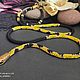 Lariat of Japanese beads 'Lemon snake'. Lariats. Beaded jewelry by Milady. My Livemaster. Фото №5