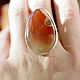 Ring with agate 'Picture of autumn', silver. Rings. EdGems jewerly. My Livemaster. Фото №6