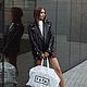 Черная косуха oversize. Куртки. Кручинина Татьяна. Ярмарка Мастеров.  Фото №5