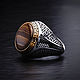 Ring-signet: Aztec style mans ring. Signet Ring. aleksandr5 (Aleksandr5). Online shopping on My Livemaster.  Фото №2