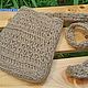Заказать Сумка вязаная из джута через плечо. Karamelka_bags. Ярмарка Мастеров. . Сумка через плечо Фото №3
