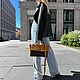 Женская сумка на плечо из кожи и замши. Сумка-торба. Shapely Bags - Сумки с душой Питера. Ярмарка Мастеров.  Фото №6