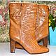 Boots demises leather lizard handmade size 39, High Boots, Rostov-on-Don,  Фото №1