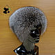 Hat fur women's Fox fur Blue frost. DF-54. Caps. Mishan (mishan). Online shopping on My Livemaster.  Фото №2