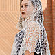 Shawl in the temple Bride linen Don white wedding. Shawls. Bright Shawls by BorchankaZL. My Livemaster. Фото №6