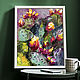 Кактусы цветут, картина для кухни, картина с цветами, Картины, Санкт-Петербург,  Фото №1