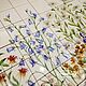 Tiles and tiles: Apron for the kitchen My garden. Tile. Flera Daminova Rospis farfora. (artflera). Ярмарка Мастеров.  Фото №6