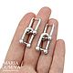 Серьги серебристые тиффани HardWear серебро. Серьги классические. MARIA GUSEVA Fashion Jewelry. Интернет-магазин Ярмарка Мастеров.  Фото №2