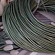 1 m Cord leather 2 mm light green mother-of-pearl (746-ZEL), Cords, Voronezh,  Фото №1