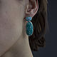 Order Earrings 'Sea waves'silver,amazonite, cubic zirconia. stepan-klimov. Livemaster. . Earrings Фото №3