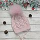 Knitted children's hat made of Italian Merino. Caps. Oksana Demina. Online shopping on My Livemaster.  Фото №2