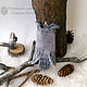 Llavero colgante de búho / búho de fieltro de lana / owl. Felted Toy. Woolen Zoo. Ярмарка Мастеров.  Фото №5