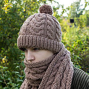 Master class: Men's Knitted Hat and Scarf set