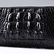 Клатч из кожи крокодила на двух молниях IMA0268B33. Клатчи. CrocShop товары из экзотической кожи. Интернет-магазин Ярмарка Мастеров.  Фото №2
