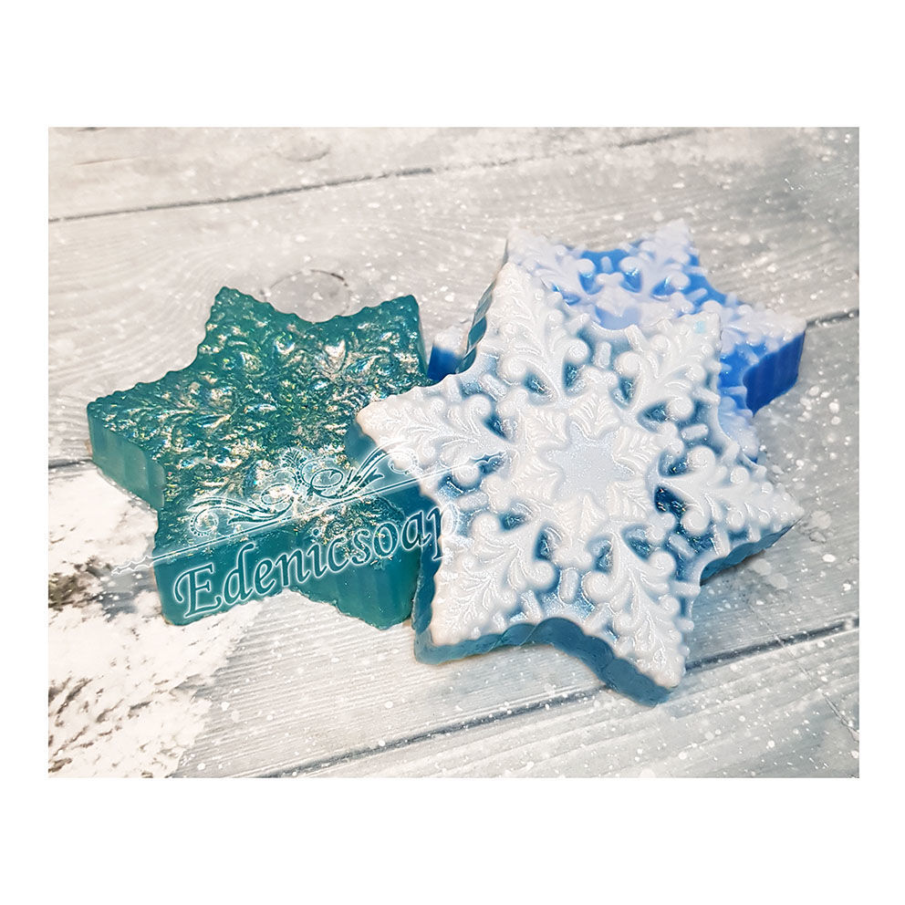 Soap snowflake. Gifts for the new year. Winter. Edenicsoap 
