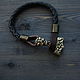 Leather bracelet with THOR's HAMMER. Pendants. MintTiger. Online shopping on My Livemaster.  Фото №2