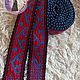 Ornamental blue-red belt. Belts and ribbons. ЛЕЙЛИКА - пояса и очелья для всей семьи. My Livemaster. Фото №4