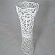 White openwork vase, height 52 cm. Vases. Elena Zaychenko - Lenzay Ceramics. My Livemaster. Фото №5
