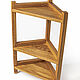 Corner shelving in natural color. Shelving. Foxwoodrus. My Livemaster. Фото №4