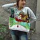 Свитер вязаный "Девочка из цветочка". Свитеры. Чернышёва Римма. Авторское вязание. Ярмарка Мастеров.  Фото №4