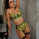 Комплект нижнего  белья, из вышивки на сетке. Комплекты белья. Natali Lingerie / Нижнее бельё ручной работы!. Интернет-магазин Ярмарка Мастеров.  Фото №2