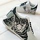 Кроссовки nike  AF1, ручная роспись, кастом, аниме, Барсерк арт. Кроссовки. O-Go-Art.Кастомизация одежды и обуви. Ярмарка Мастеров.  Фото №14