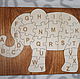 Puzzle Elephant English, Stuffed Toys, Moscow,  Фото №1