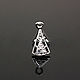 Бейл зажимной 10,5х5,2 мм  Rhodium Plated  Южная Корея, Фурнитура, Москва,  Фото №1