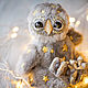 Серый совенок игрушка. Кукла сова. Мягкие игрушки. Teplo.toy | игрушки ручной работы. Интернет-магазин Ярмарка Мастеров.  Фото №2