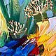 Заказать Желто-синие Ирисы, холст, 30х60 см. ЯркийКрасочныйМир   Natalya Sokolova. Ярмарка Мастеров. . Картины Фото №3